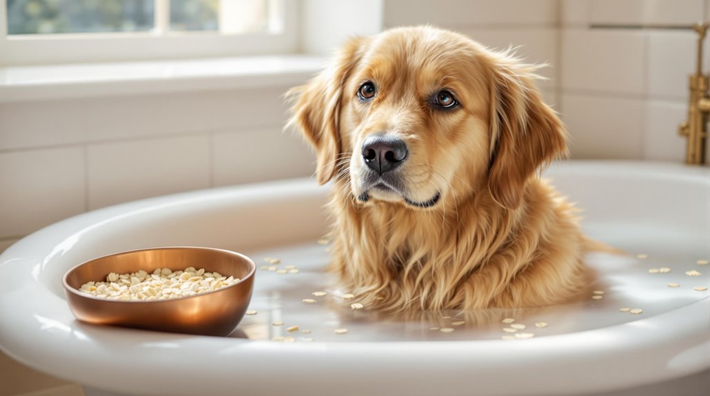 oatmeal baths soothe skin