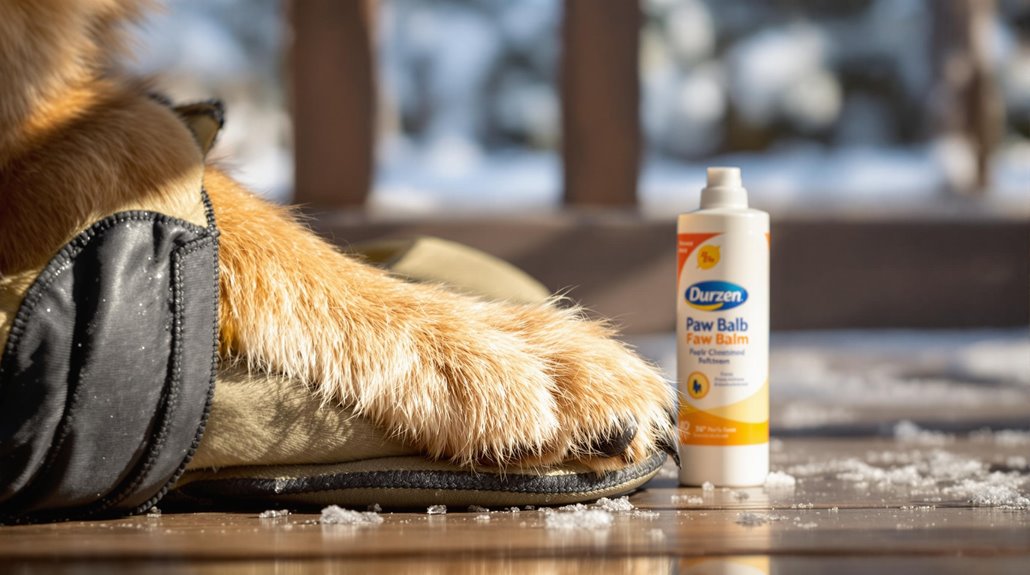 year round dog paw care