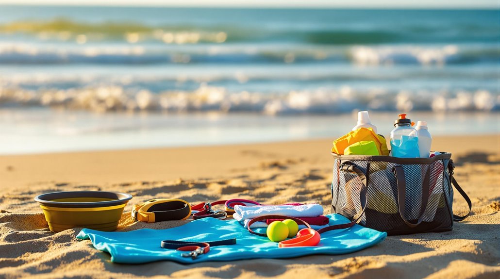 beach gear and essentials