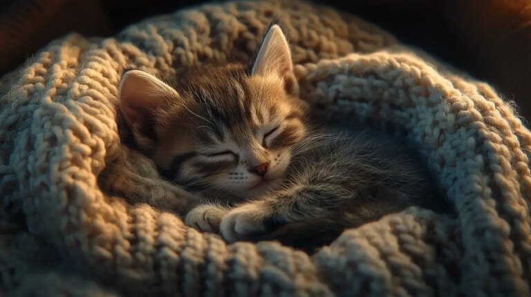 Young Boy and Fragile Kitten Form Life-Changing Bond