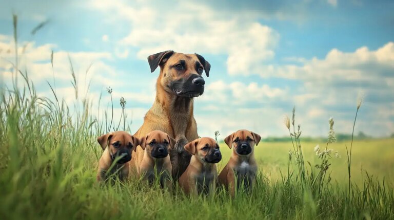 Bridge Mom Dog Guards Puppies Until Rescuers Win Her Trust