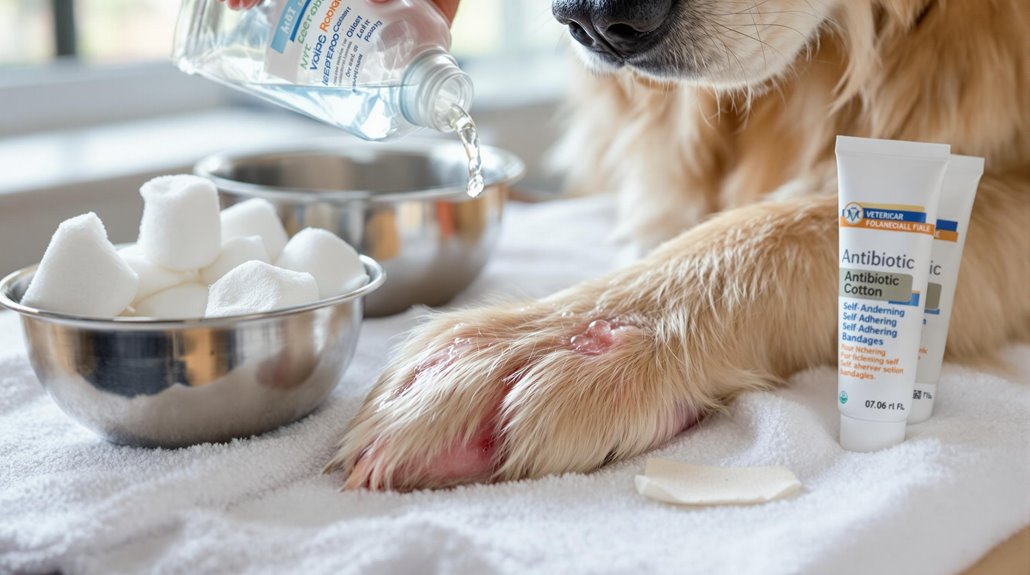 caring for dog wounds