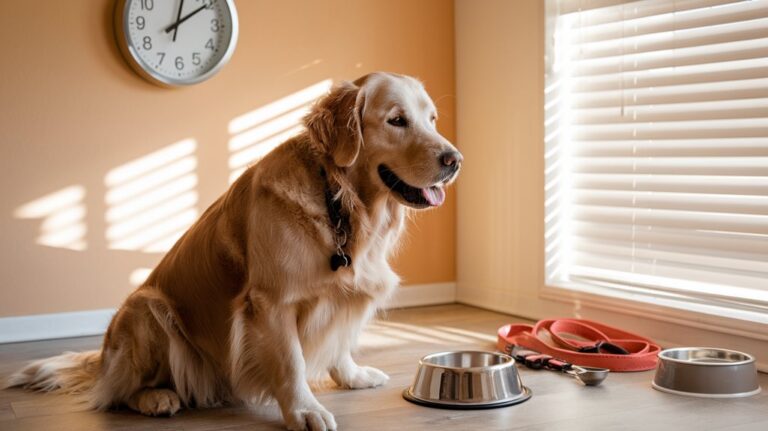 consistent schedule benefits dogs