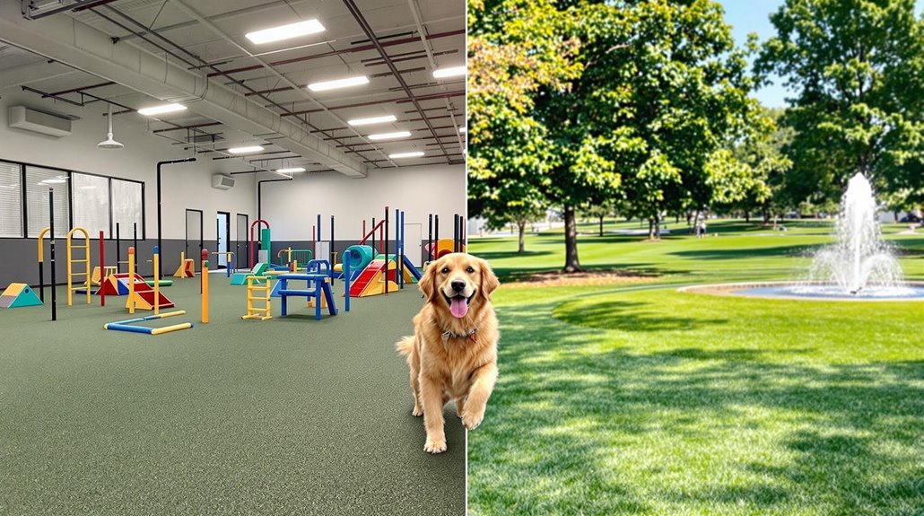 contemporary canine recreation spaces