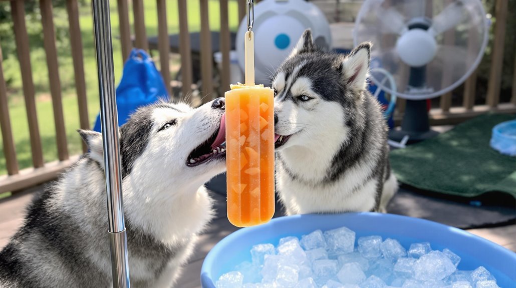 dog cooling station setup