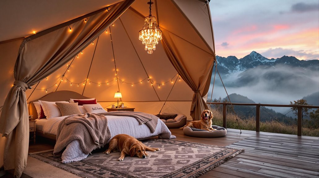 dog friendly glamping experiences