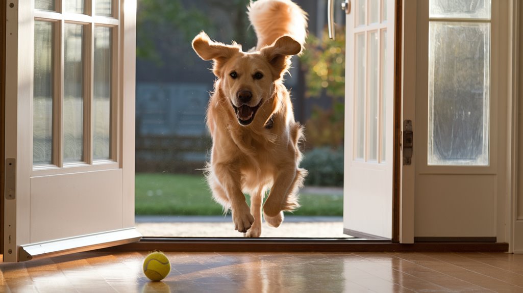 dog greeting reveals affection