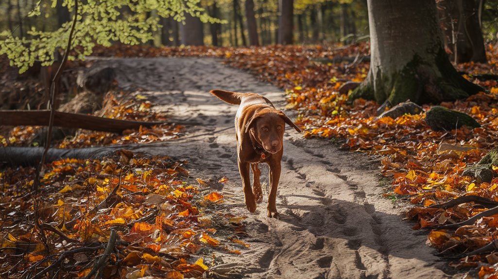 dog movement influenced by environment