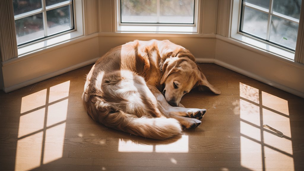 dog sleep influenced by environment