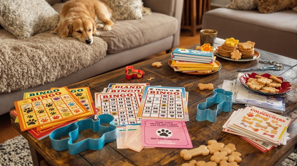 dog themed game night planning