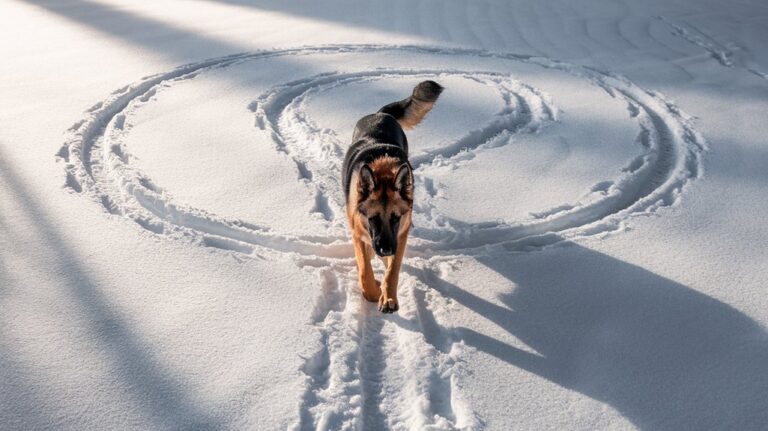 dogs exhibit circular behavior