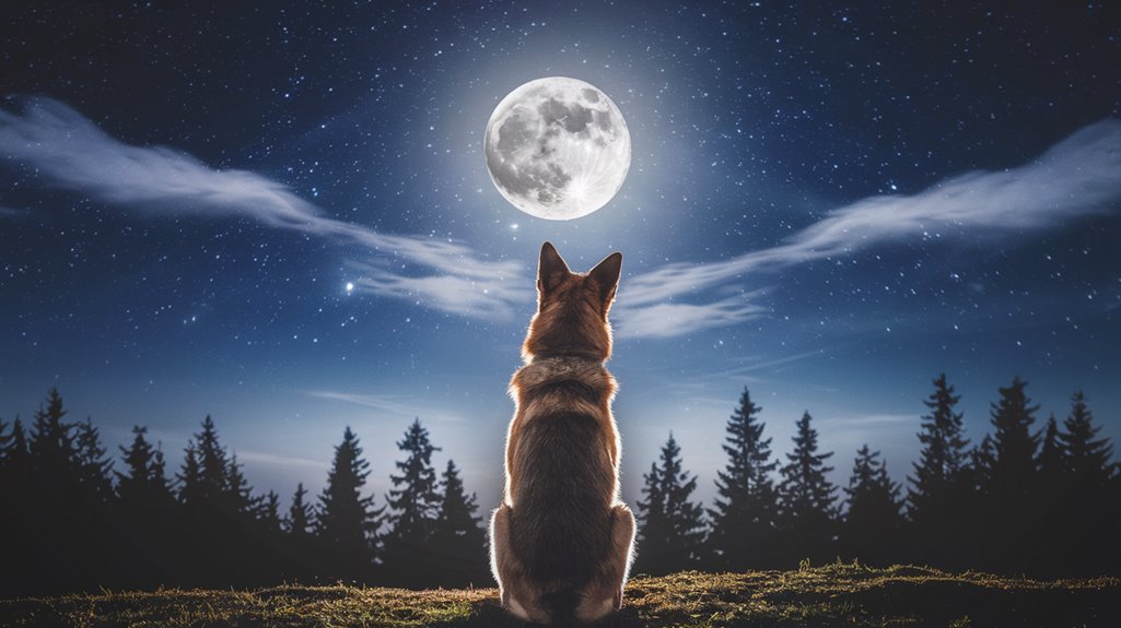 dogs fascination with moonlight