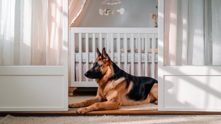 dogs instinctively guard spaces