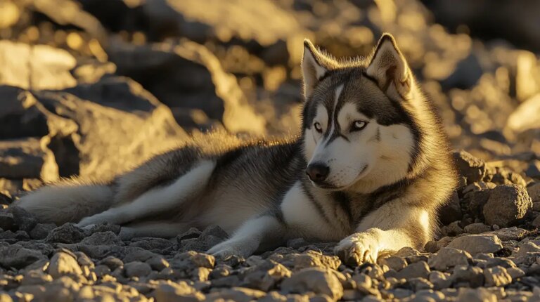 Dying Husky Gets Final Days of Love After Years of Neglect