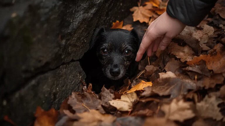 Little Girl Helps Save Puppy Trapped in Drain by Bullies