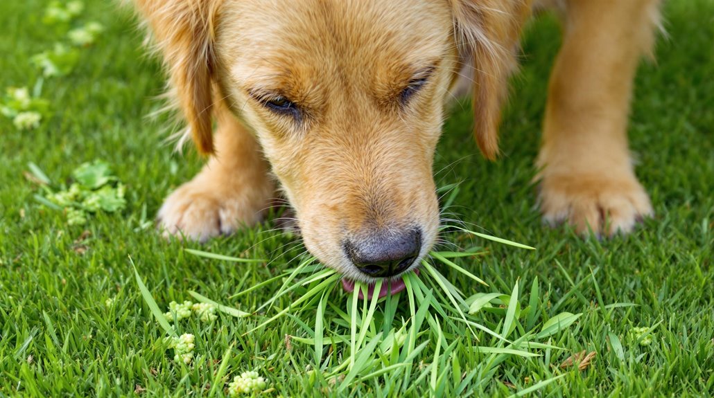 grass eating behavioral issues