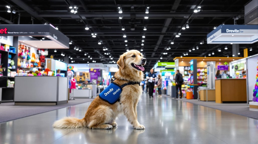 guided dog booth navigation