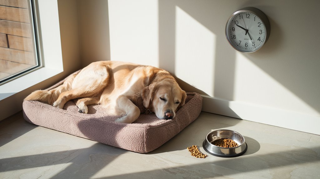 human routines affect dog sleep