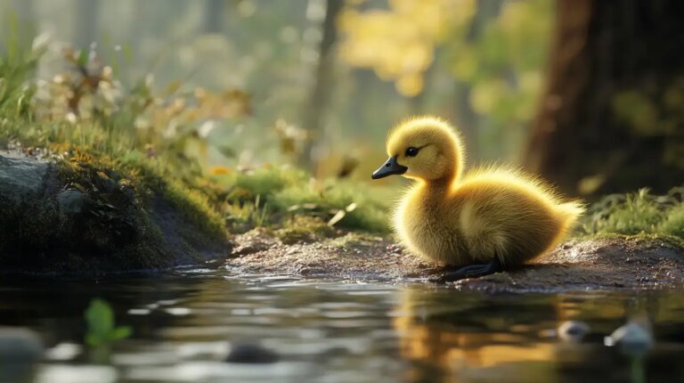 Orphaned Gosling Finds Love Before Taking Flight to Freedom