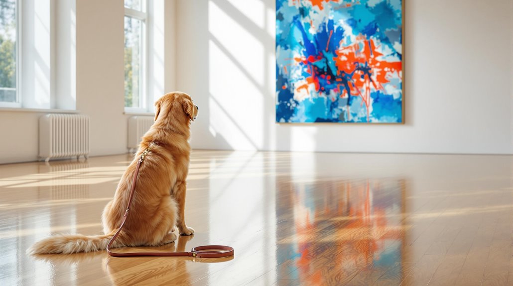 pets in art galleries