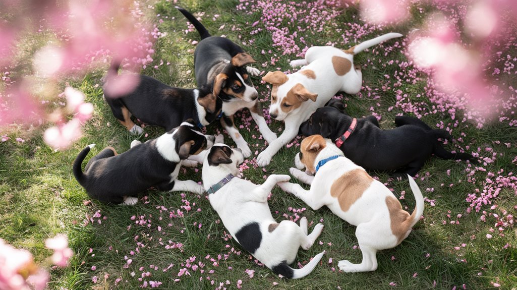 puppies bring spring joy