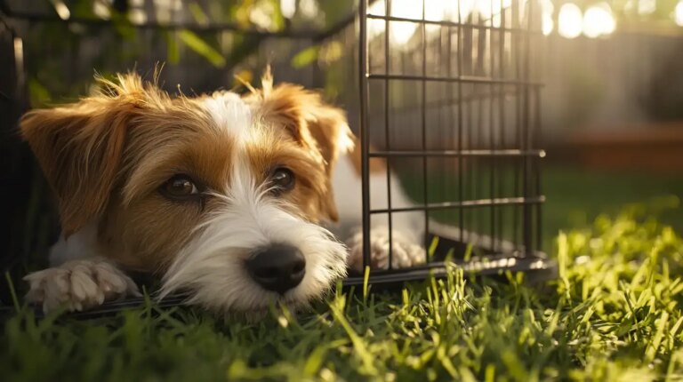 Crated Puppy Walnut Fights Back from Edge to Walk Again