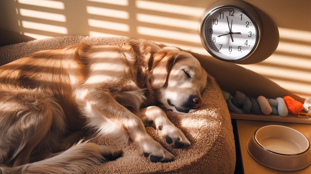 routine fosters canine calmness