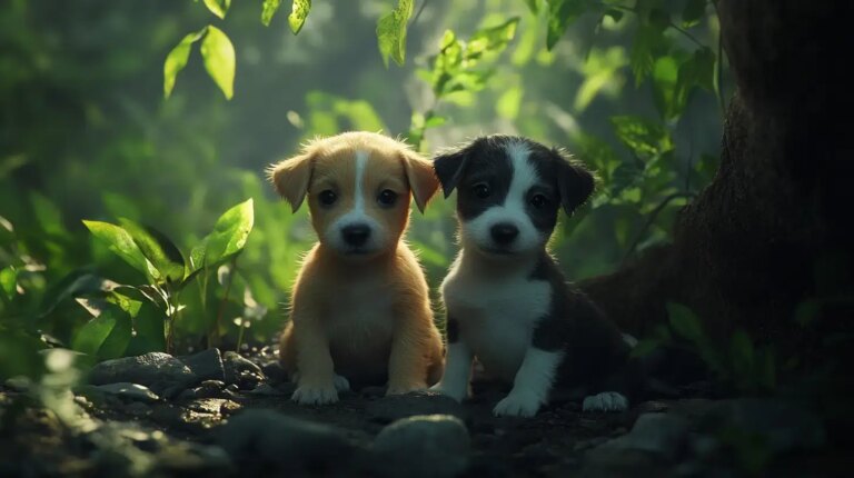 Scared Street Pups Find Forever Family Together After Rescue