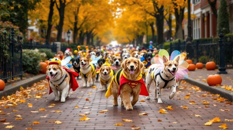 seasonal community dog parade