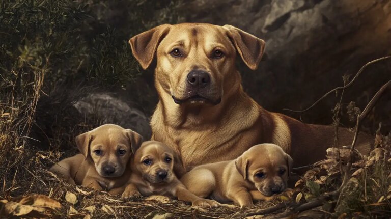 Starving Mom Dog and Pups Rescued from Roadside on Hottest Day